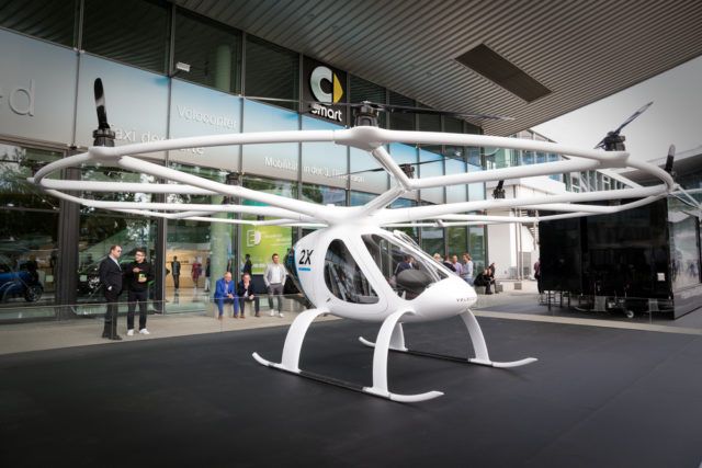 Volocopter taxi a terra