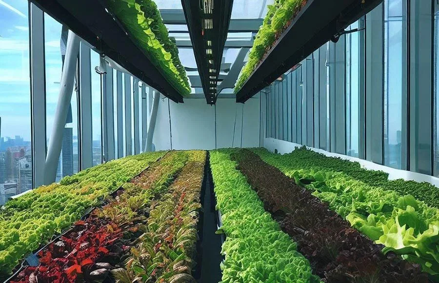 revisión de tecnología agrícola vertical