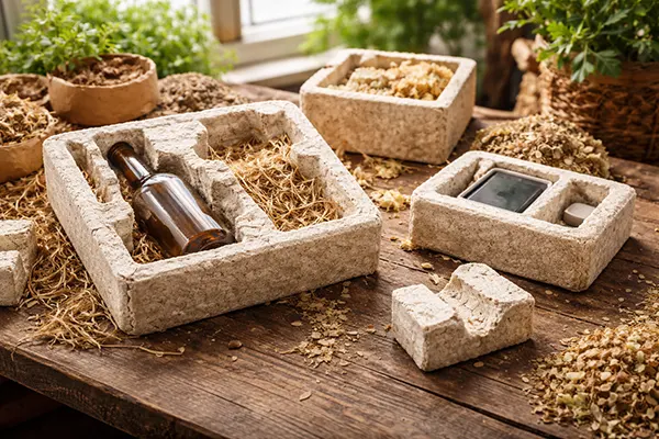 Alternativa a espuma compostable