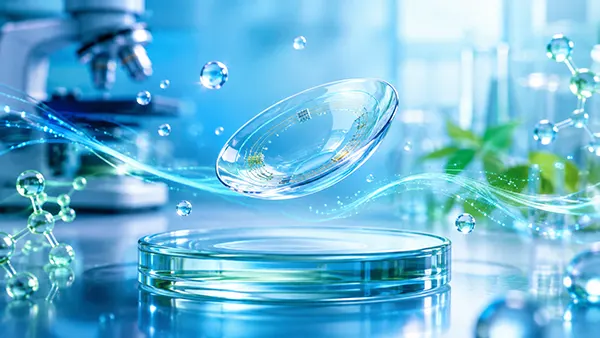 Lentille de contact avec biocapteur intelligent