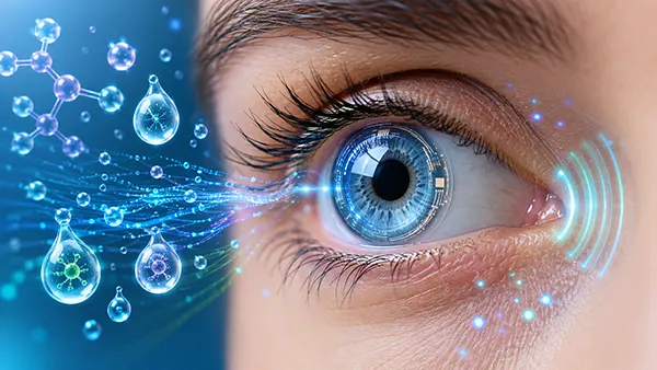 Lentille de contact avec biocapteur intelligent